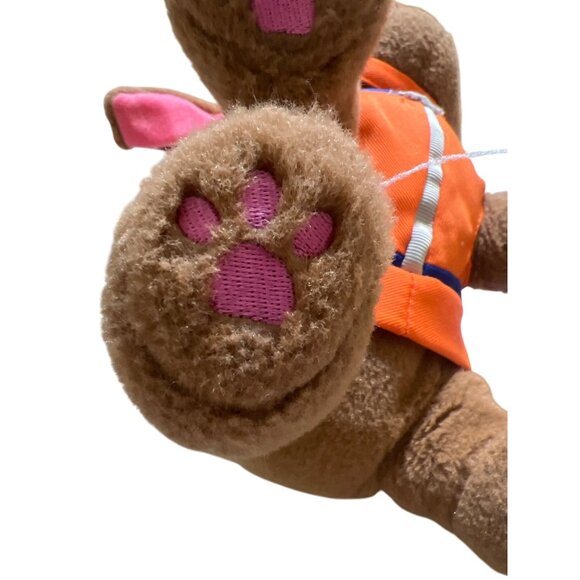 Gund Paw Patrol Plush Dog Zuma Orange Outfit Embroidered Paws Stuffed Animal 9" - Picture 5 of 5